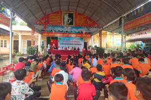 Trường PTDTBT THCS xã Thanh Long tham gia diễn đàn trẻ em năm 2022