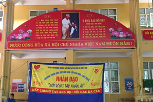 Ý nghĩa chương trình giao lưu văn nghệ  “ Vòng tay nhân ái” nạn nhân chất độc da cam tại trường Tiểu học xã Tân Thanh