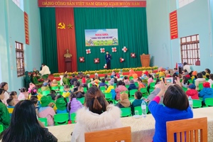 TRƯỜNG MẦM NON XÃ HOÀNG VIỆT TỔ CHỨC CHO TRẺ BUỔI NGOẠI KHOÁ ĐI THAM QUAN BAN TRẢI NGHIỆM TẠI BAN CHỈ HUY QUÂN SỰ HUYỆN VĂN LÃNG VỚI CHỦ ĐỀ "CHÁU YÊU CHÚ BỘ ĐỘI".