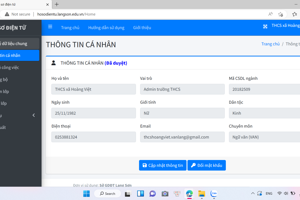 Tập huấn hồ sơ điện tử cho cán bộ giáo viên, nhân viên năm học 2022-2023