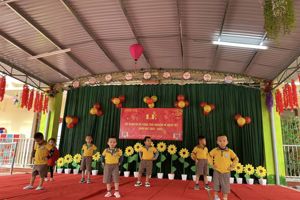 Ngày 12/1/2023 trường MN xã Trùng Khánh tổ chức Lễ hội xuân và bé cùng trải nghiệm về ngày tết