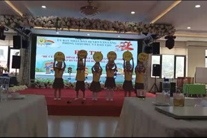 Ngày 06/04/2023 trường mầm non xã Trùng Khánh tham gia Hội thi "Bé cùng gia đình tham gia an toàn giao thông" cấp huyện, năm học 2022 - 2023